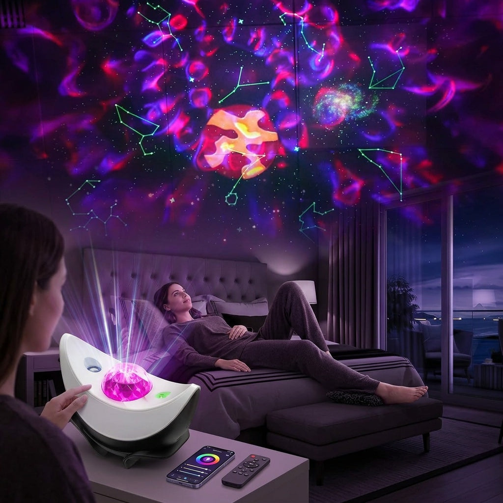 Galaxy Star Projector with Bluetooth Speaker